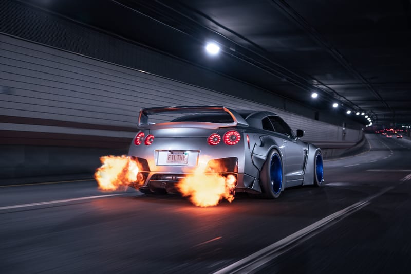 GT-R flames